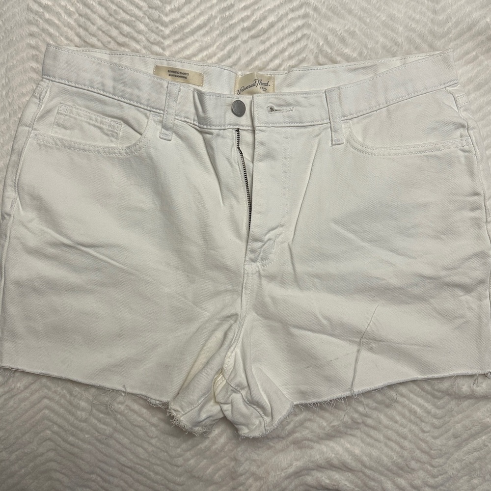 Women's White Denim Shorts